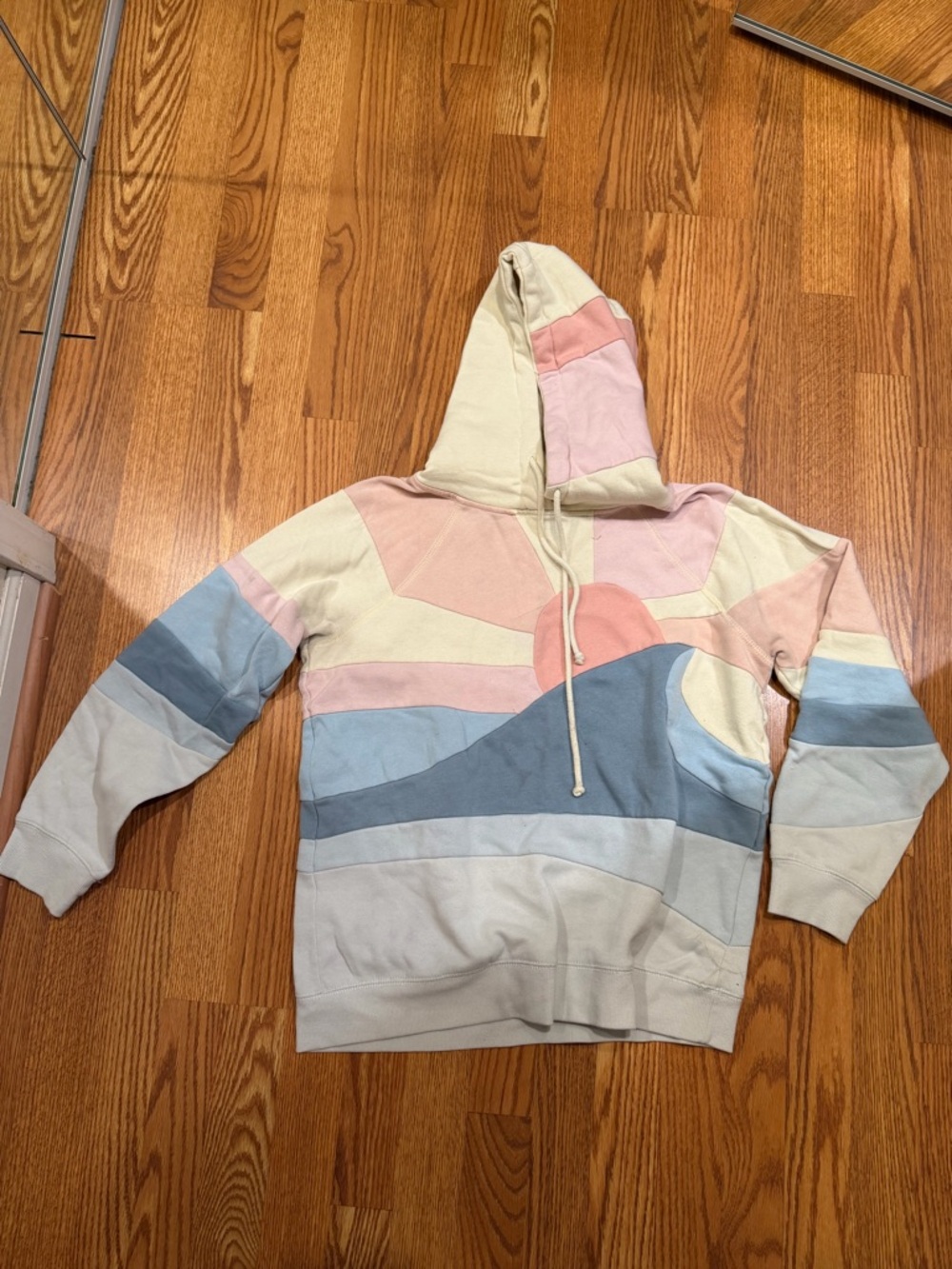 Quiet Storm Pastel Colorblock Sun-Graphic Hoodie - Women's Hoodie